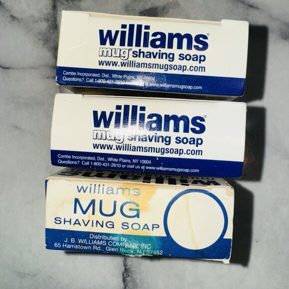 3 NEW Vintage Williams Mug Shaving Soap 1.75 Oz Bar Discontinued NIB Mens Bath - Picture 4 of 4